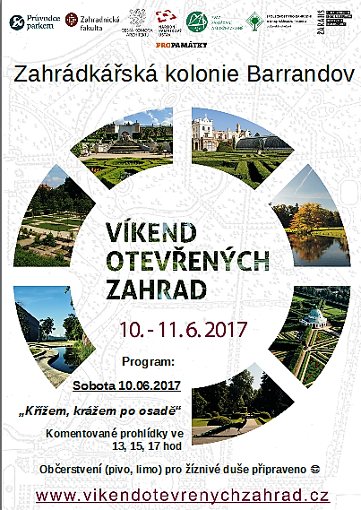 Plakát akce Víkend otevřených zahrad 2017